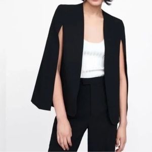 Black Cape Blazer - Zara - Size M